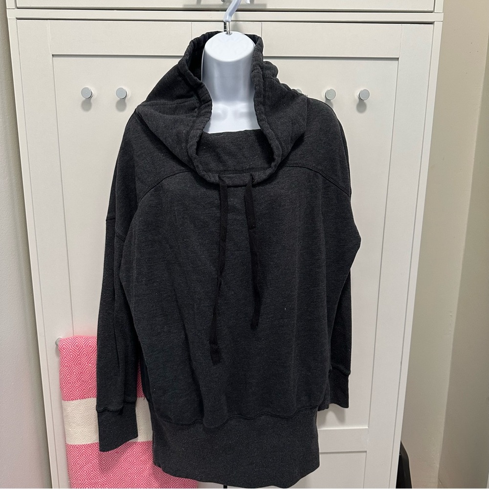 Cozy Oversized Charcoal Pullover Hoodie